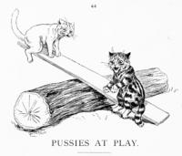 5121 - 1899 1subject black_and_white book book_pussies_and_puppies caption cat cat_tabby color_white humanised meta_needscrop outdoors signature smiling