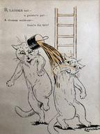 A Ladder Tall - A Painter's Pail - A Clumsy Work-Cat - There's The Tale!