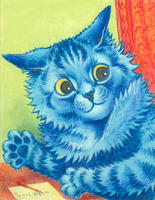 Waving Blue Cat