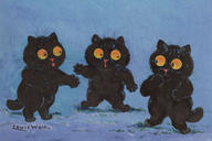 Three Black Kittens