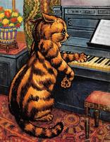 Cat at a Piano