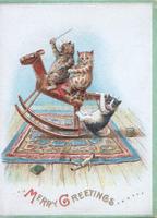 Merry Greeting Card (The Charge of the Cat Brigade)
