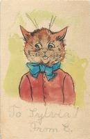 [2015-02-13] 110919223991 bunny realness, to sylvia from e, louis wain color in postcard - 01