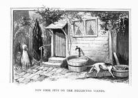 4995 - 1898 1subject black_and_white book book_stories_from_lowly_life caption dog drinking house outdoors realistic signature