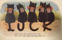 Here's Luck - and Five-Fold Luck at That, Since Good Luck Comes from Each Black Cat
