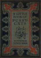 5306 - 1subject black_and_white book book_a_little_book_of_pussy_cats book_cover cat humanised smiling