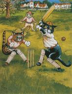 Cats Playing Cricket