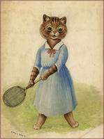 Lady Tennis Cat