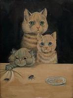 Three Hungry Cats