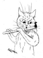 Flute Player and Mouse
