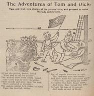 Tom and Dick Take Charge of the Pirate’s Ship, and Proceed To Make the Lady Comfortable