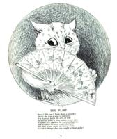 4517 - 1902 1subject black_and_white book book_annual caption cat folding_fan humanised meta_needscrop