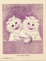 [2017-01-22] 156235845386 bunny realness, two playful kittens, louis wain (1915) - 01