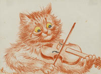 Cat Playing Violin