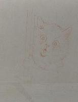 5937 - 1subject black_and_white cat humanised indoors meta_lowquality meta_needstitle sketch smiling